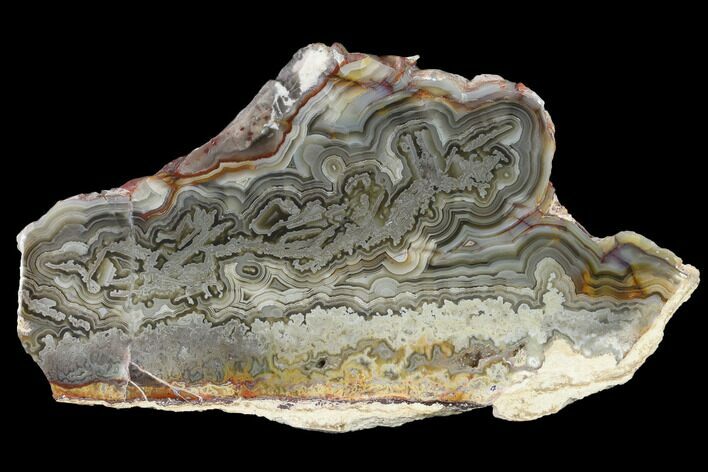 Polished Crazy Lace Agate Slab - Mexico #141203